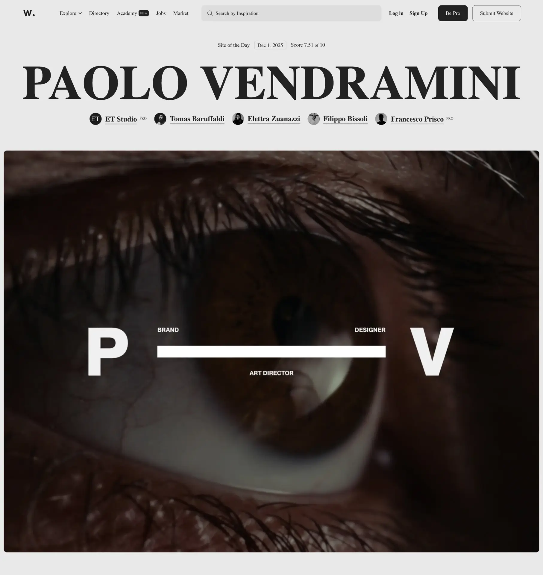 Awwwards - scroll-triggered animations